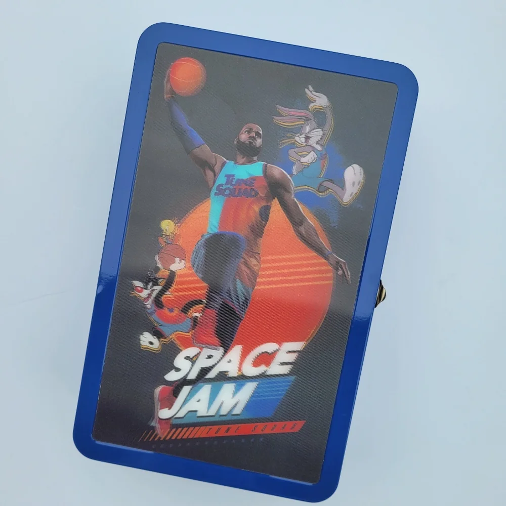 Space Jam 3D A New Legacy School Supplies Box Lebron James Tin Pencil Case New
